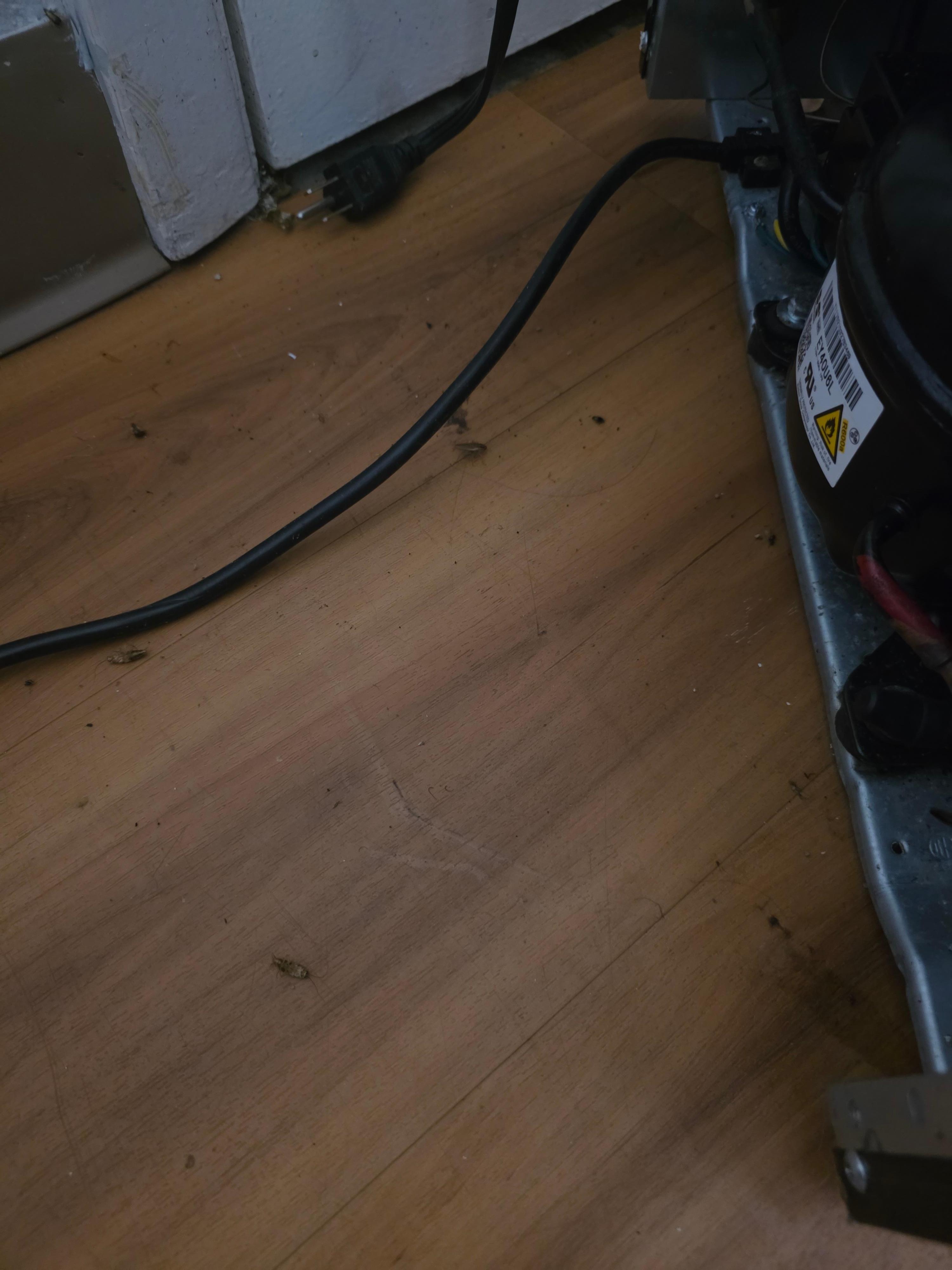 These were under the microwave.