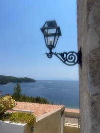 Aussicht vom Hotel aufs Meer