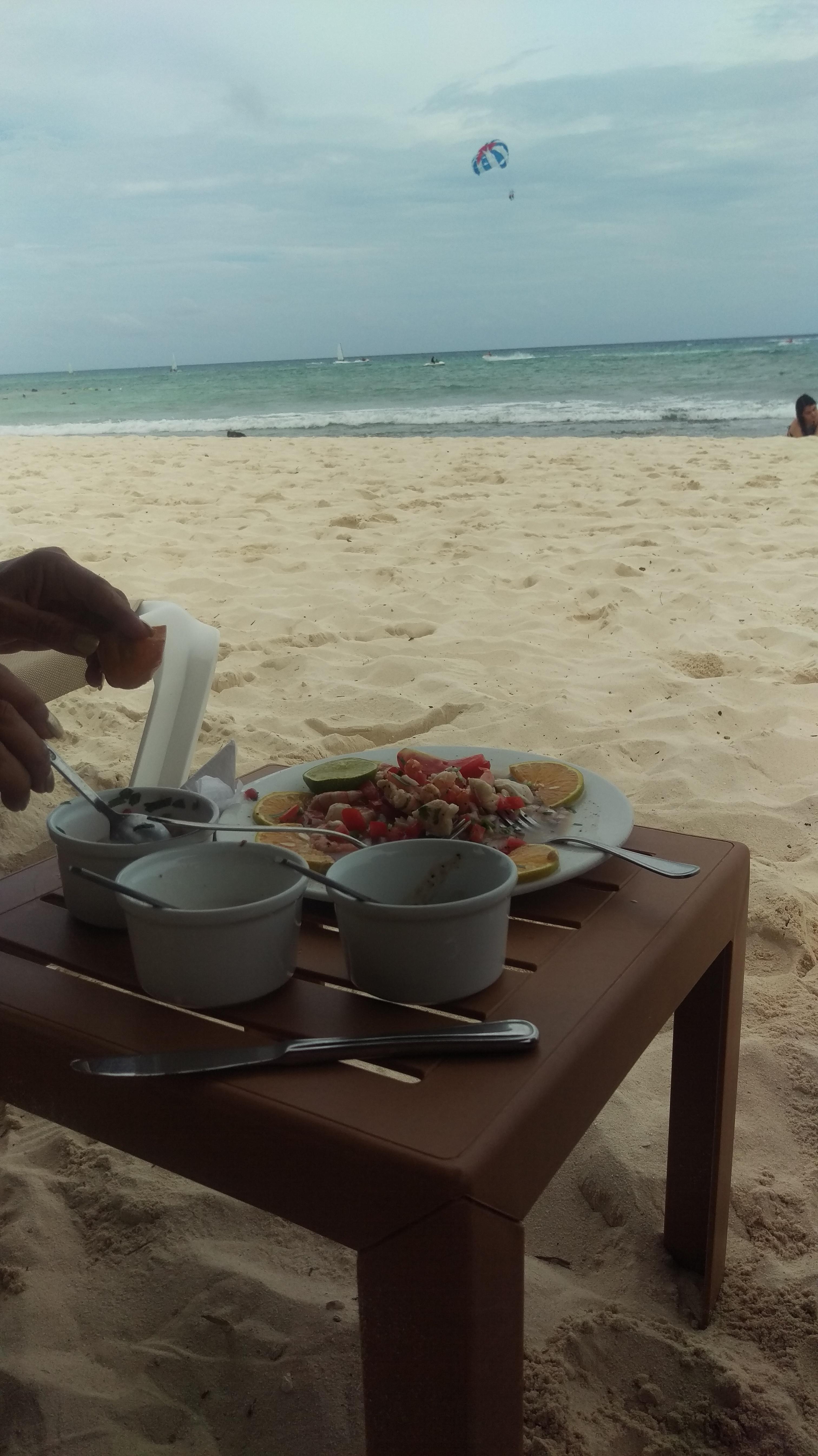 Lunch delivered on the beach!