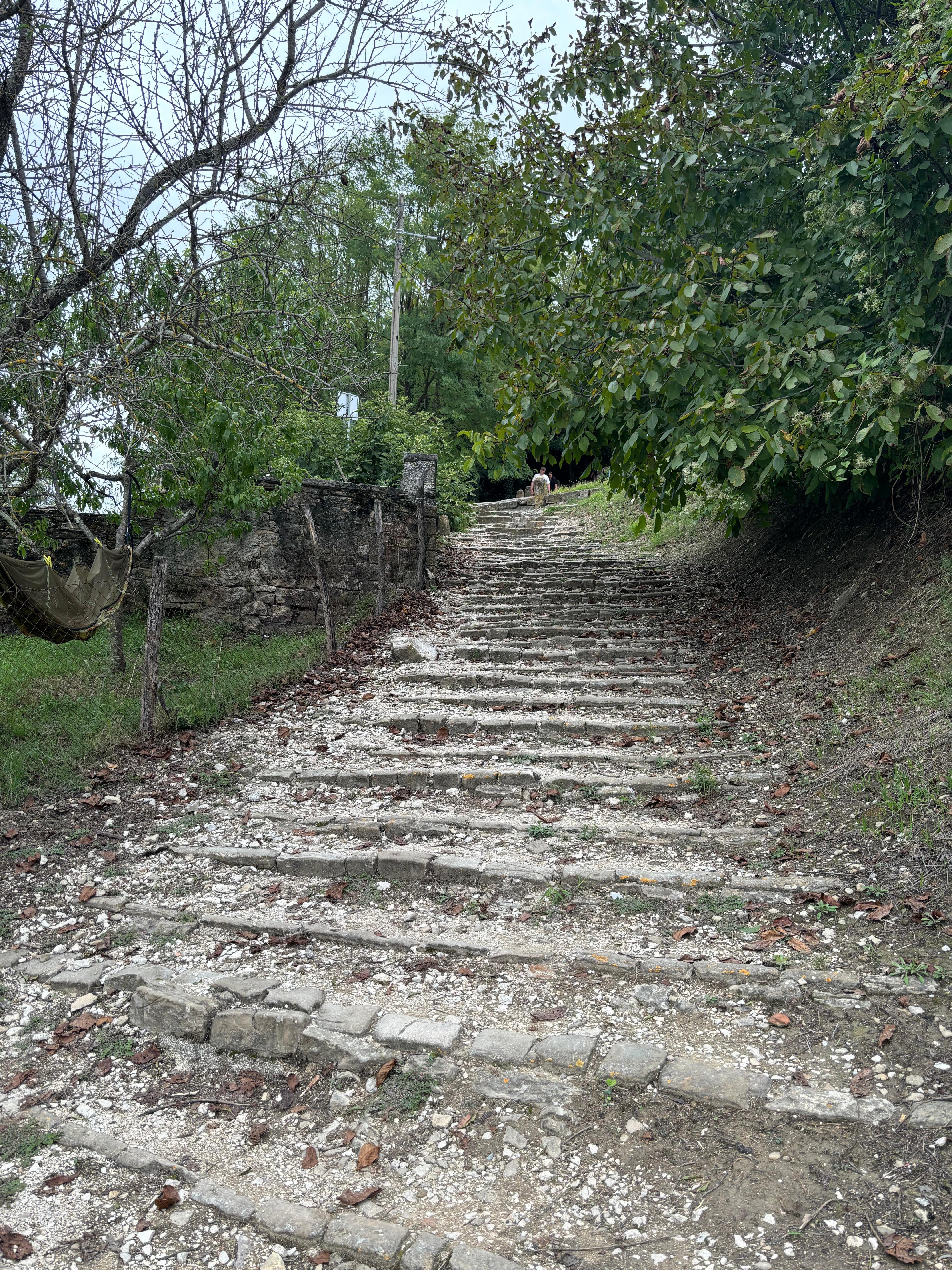 The steps up to visit Motovun