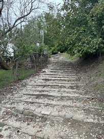 The steps up to visit Motovun