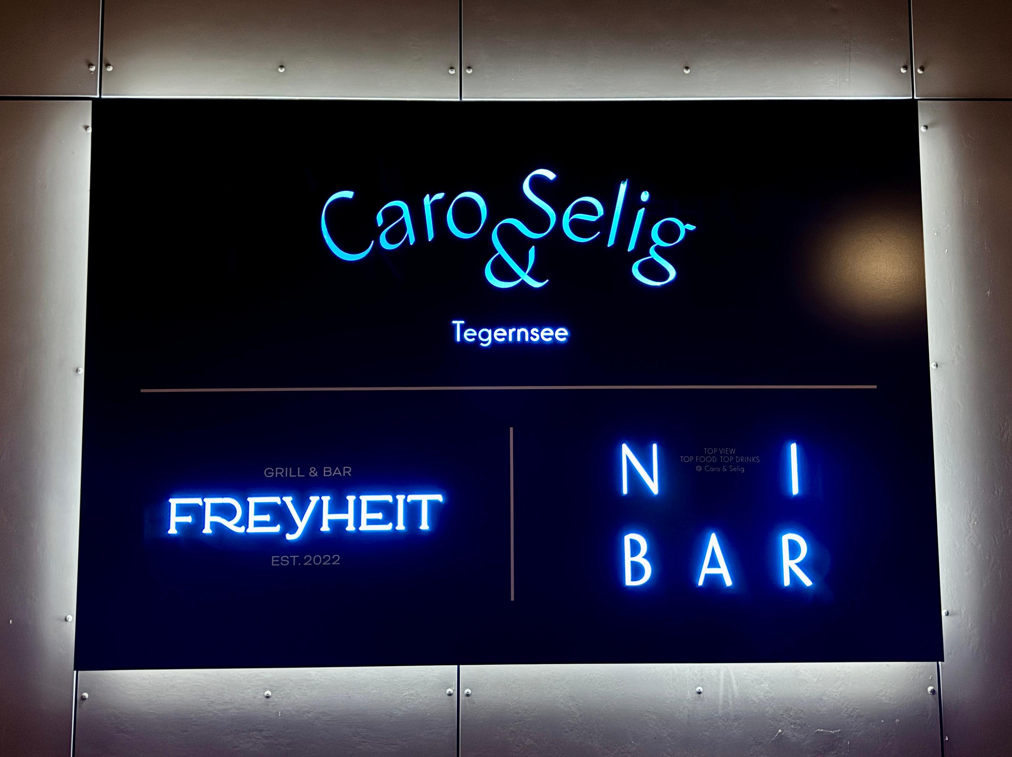 Entry sign at night