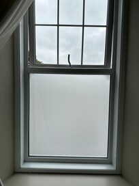 This was the window. Screen covering the glass so no view out