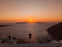 Sunset from the street in front of the hotel