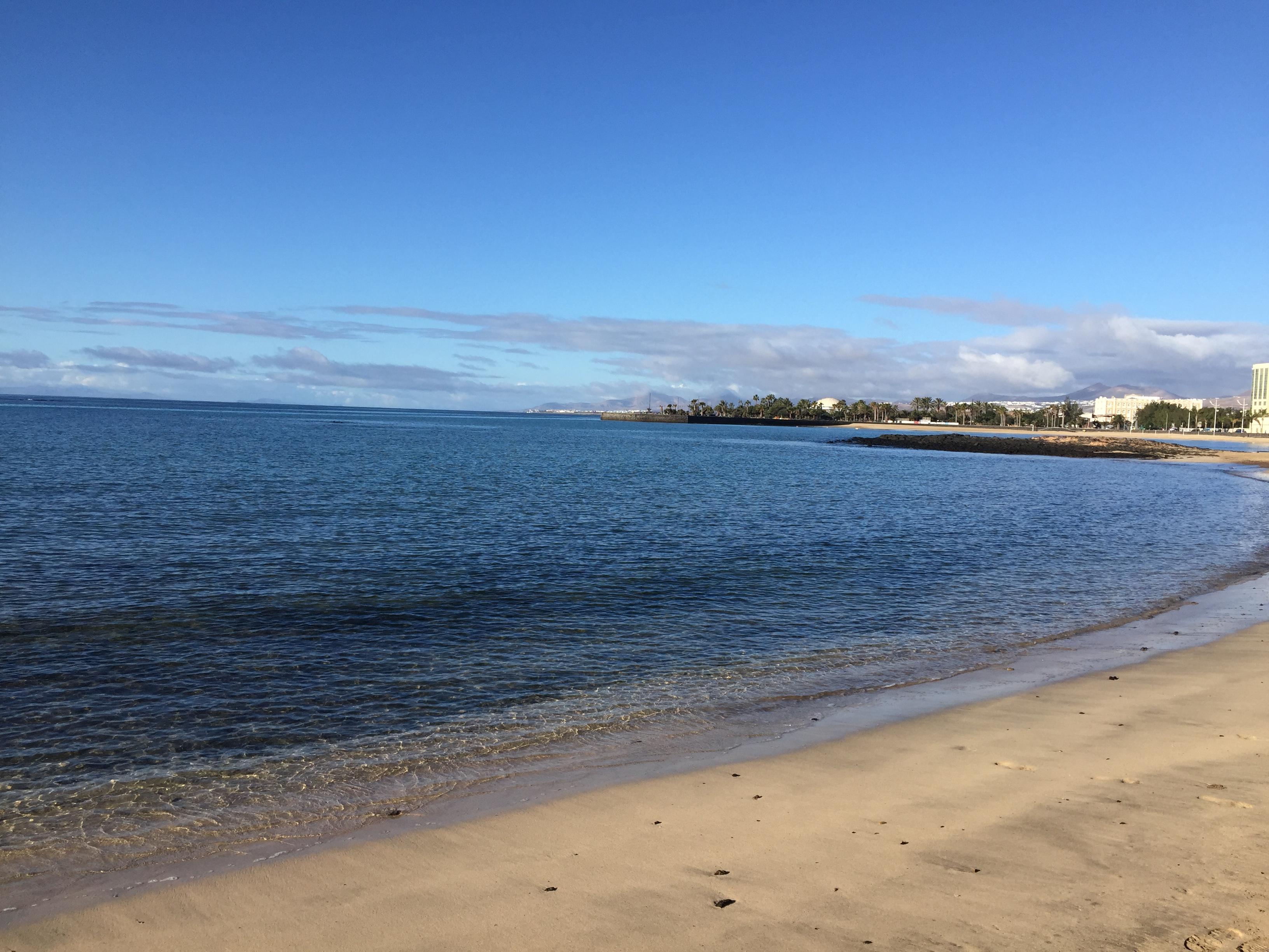 The beach a few minutes walk