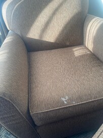 Body fluid stained furniture