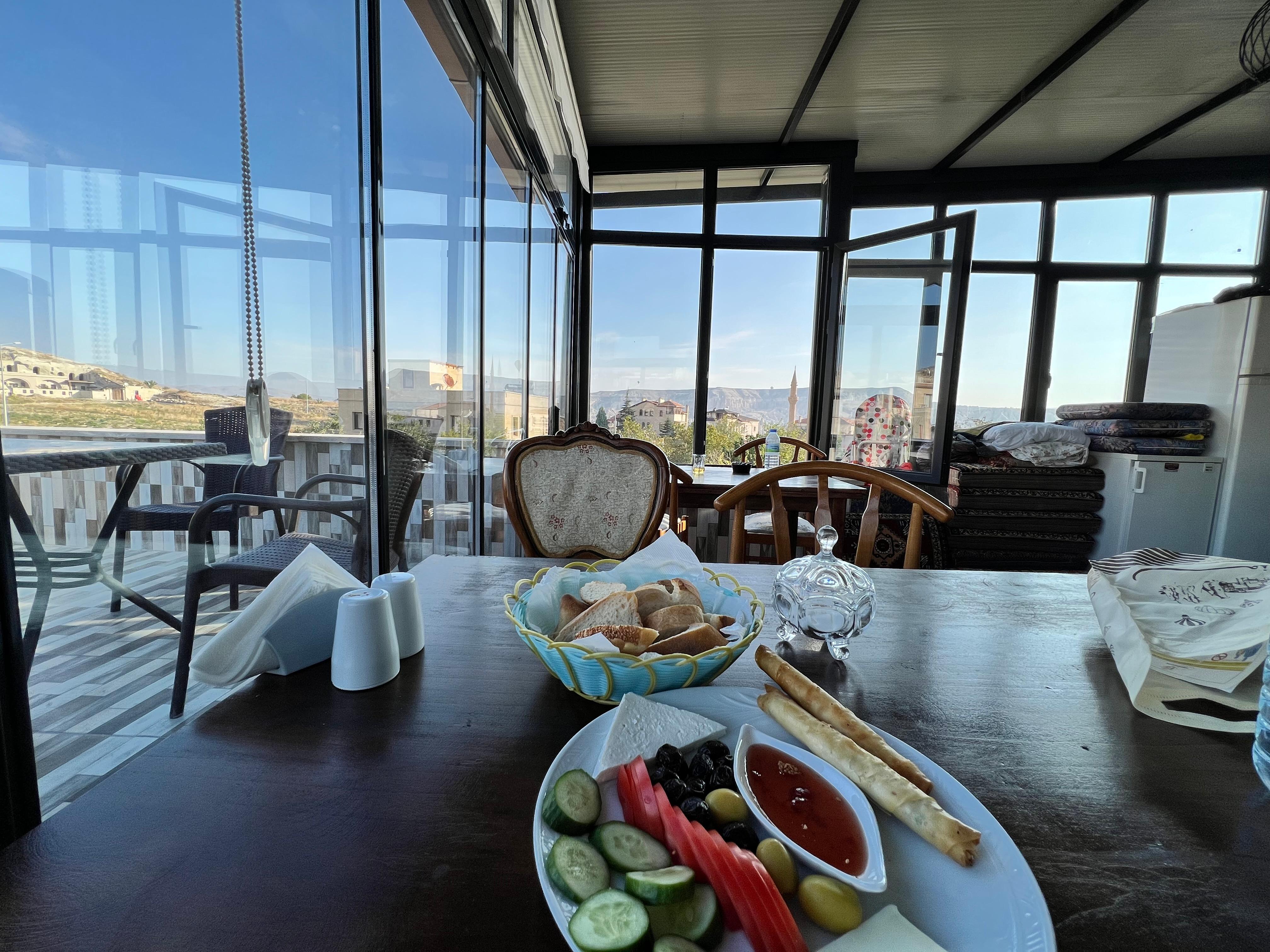 Breakfast with a view.