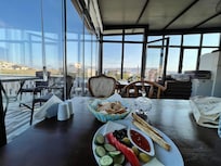 Breakfast with a view.