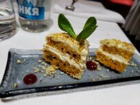 Complimentary from the chef Carrot cake, so delicious!!!