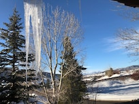 View off lodge third floor balcony