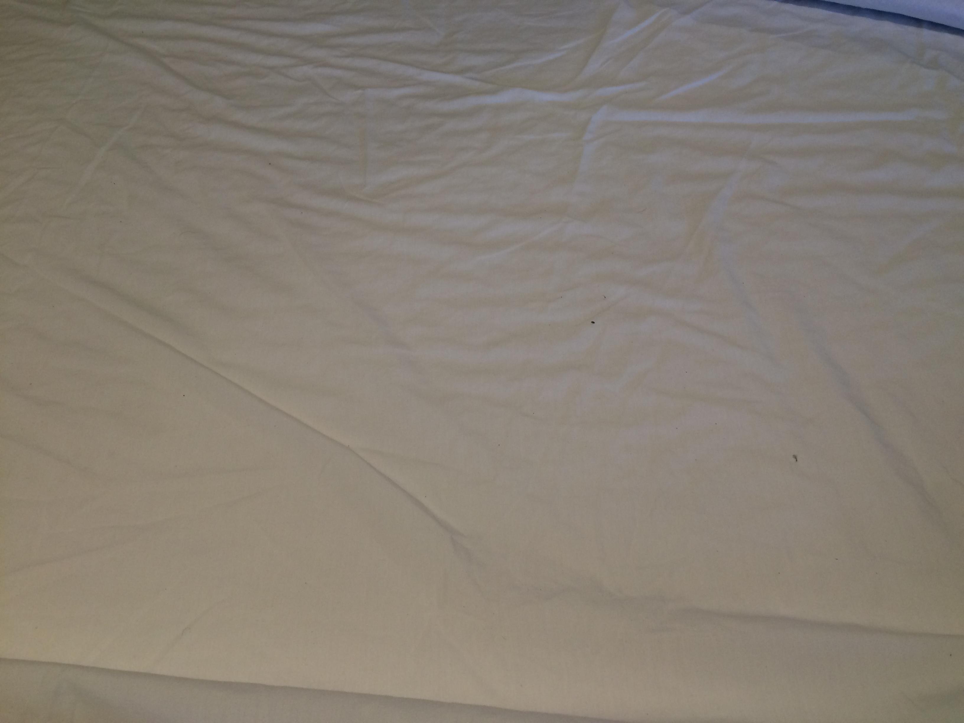 Dirty sheets upon check in