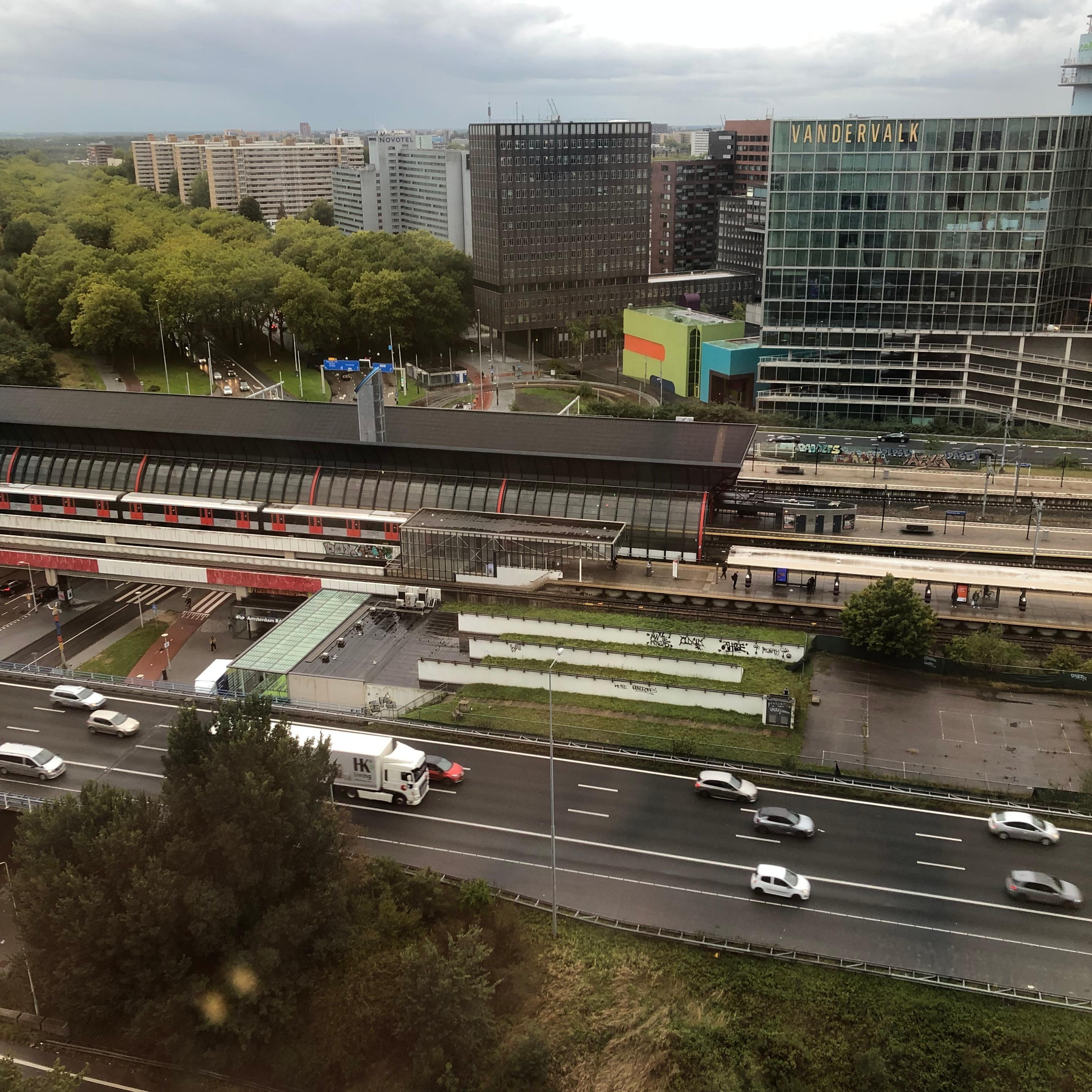 Window view over RAI station