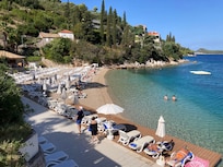 Private beach, I recommend bringing your goggles!