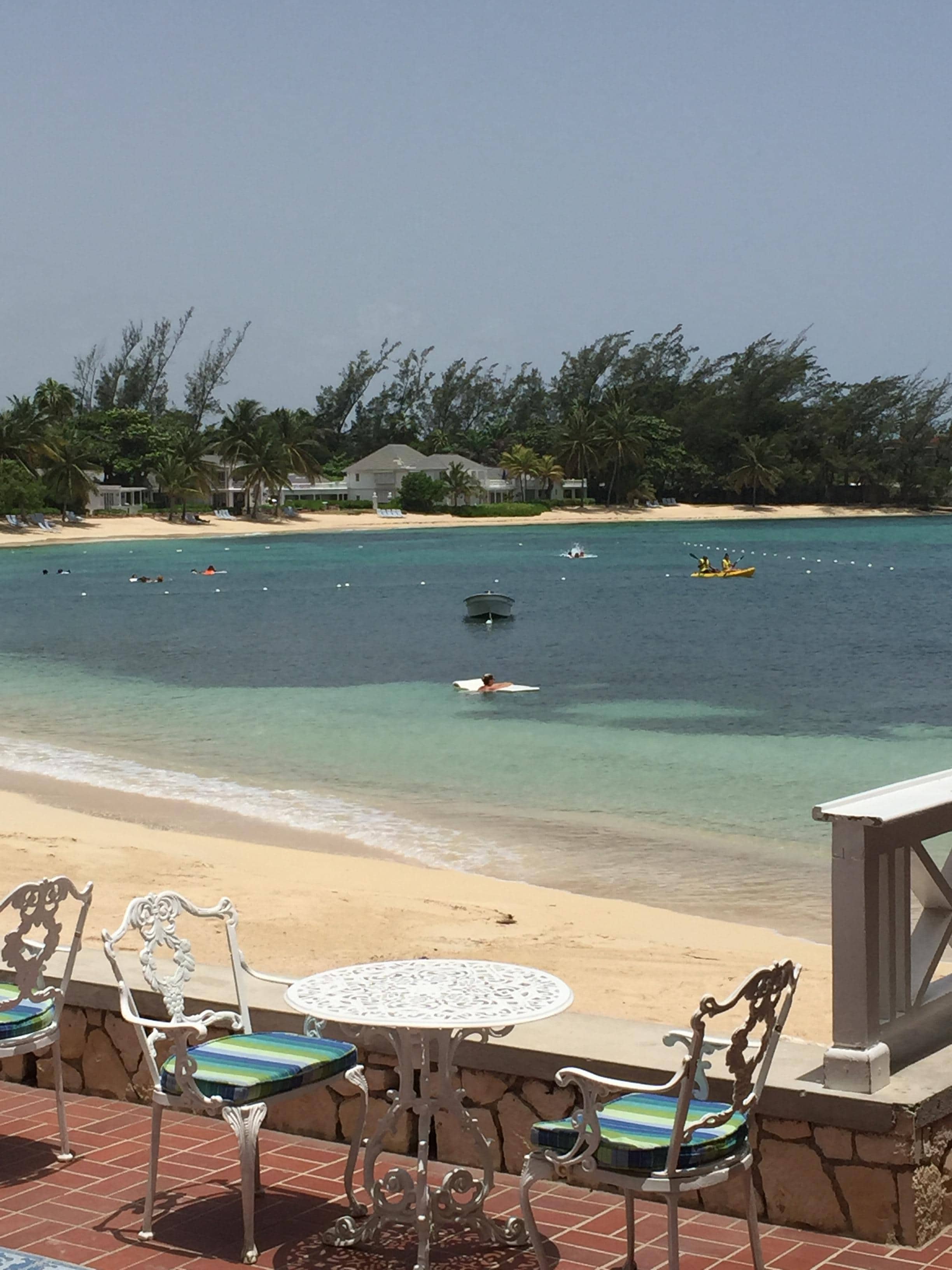 Very private beach area
