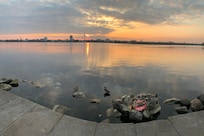 Sonnenuntergang an der Aussenalster