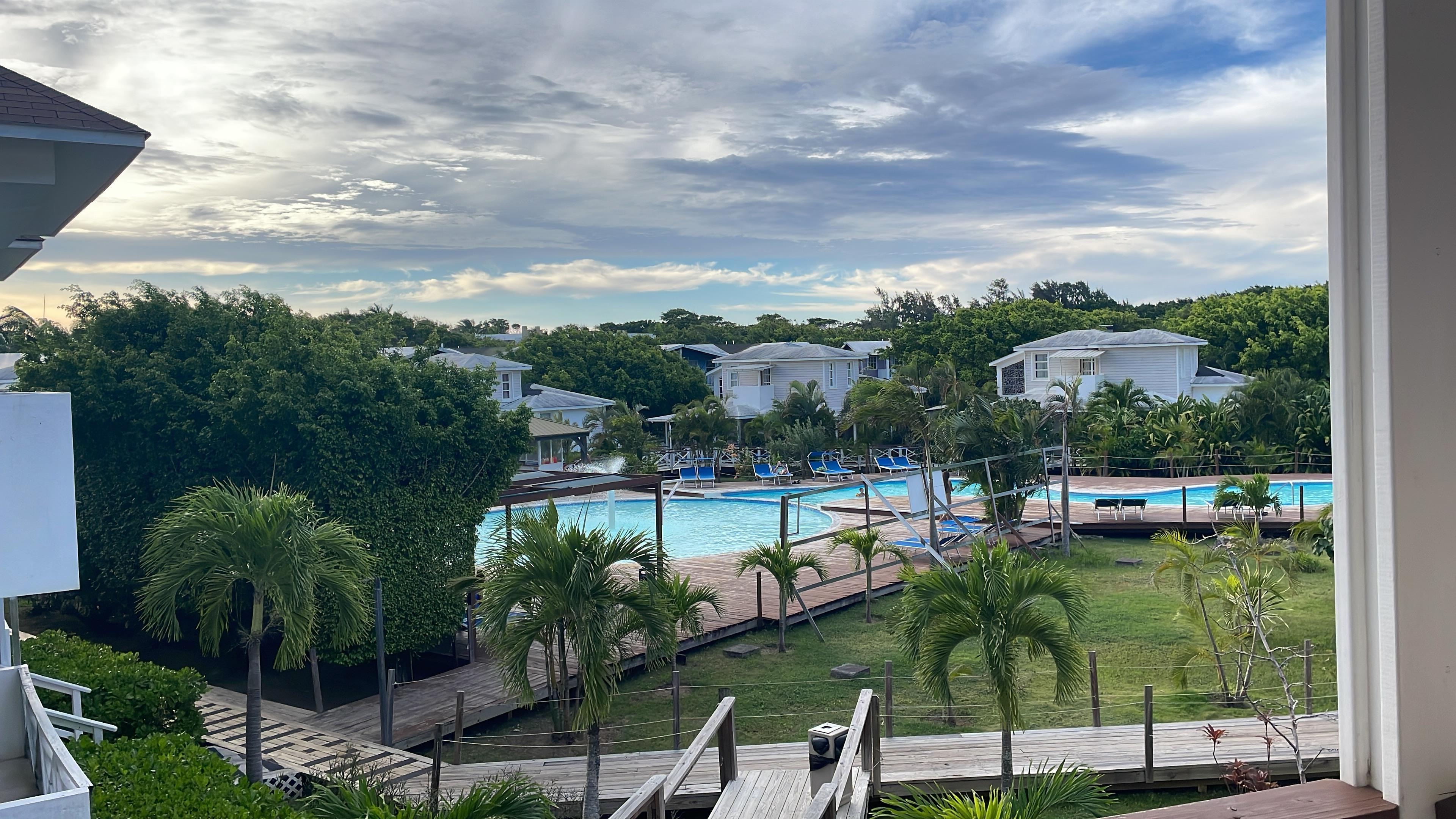 Vista a la piscina