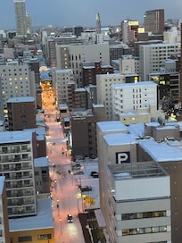 Night view of Sapporo from our room 👀
