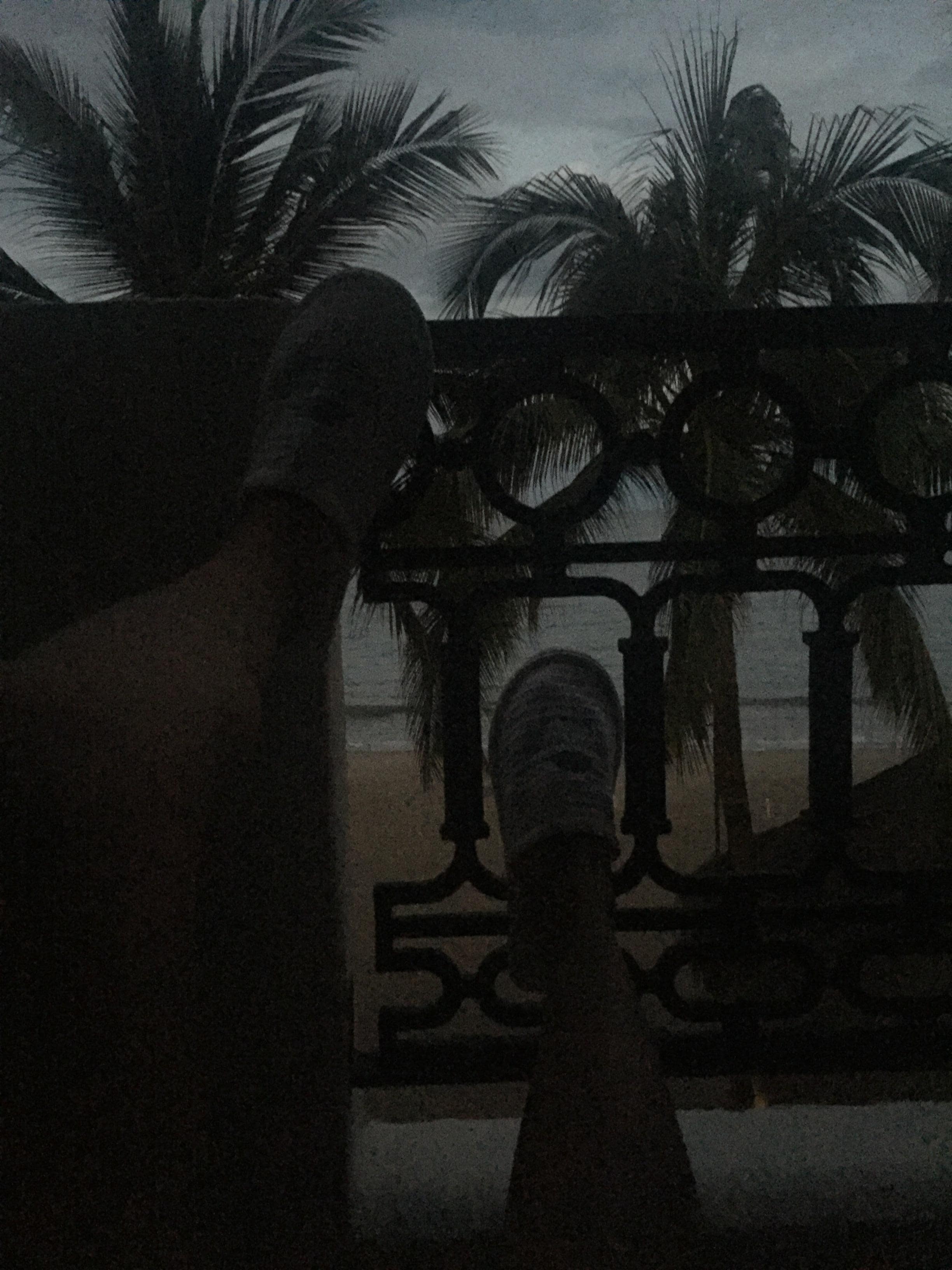 Chilling on the balcony in my room