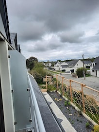 Blick vom Balkon des Hotelzimmers