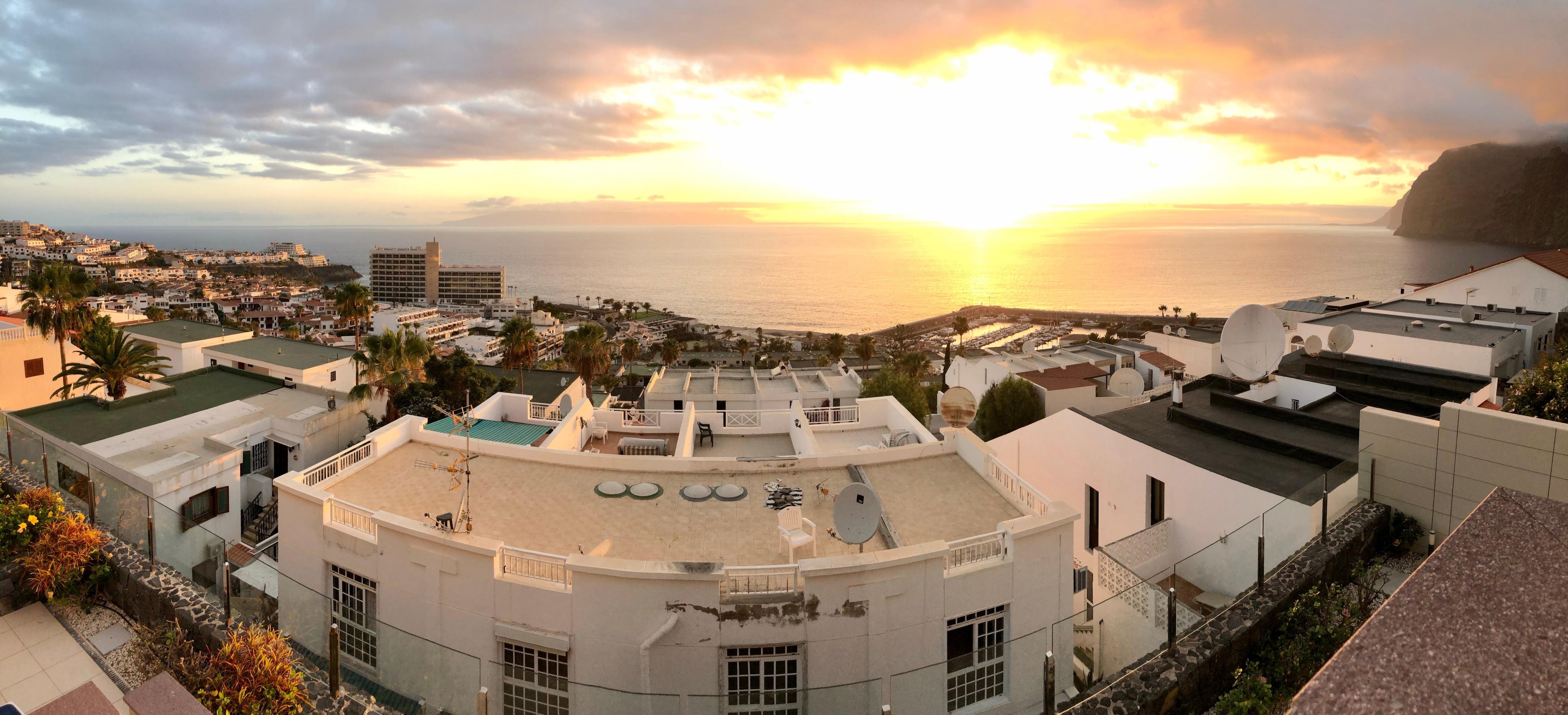 Depuis la terrasse de l'appartement