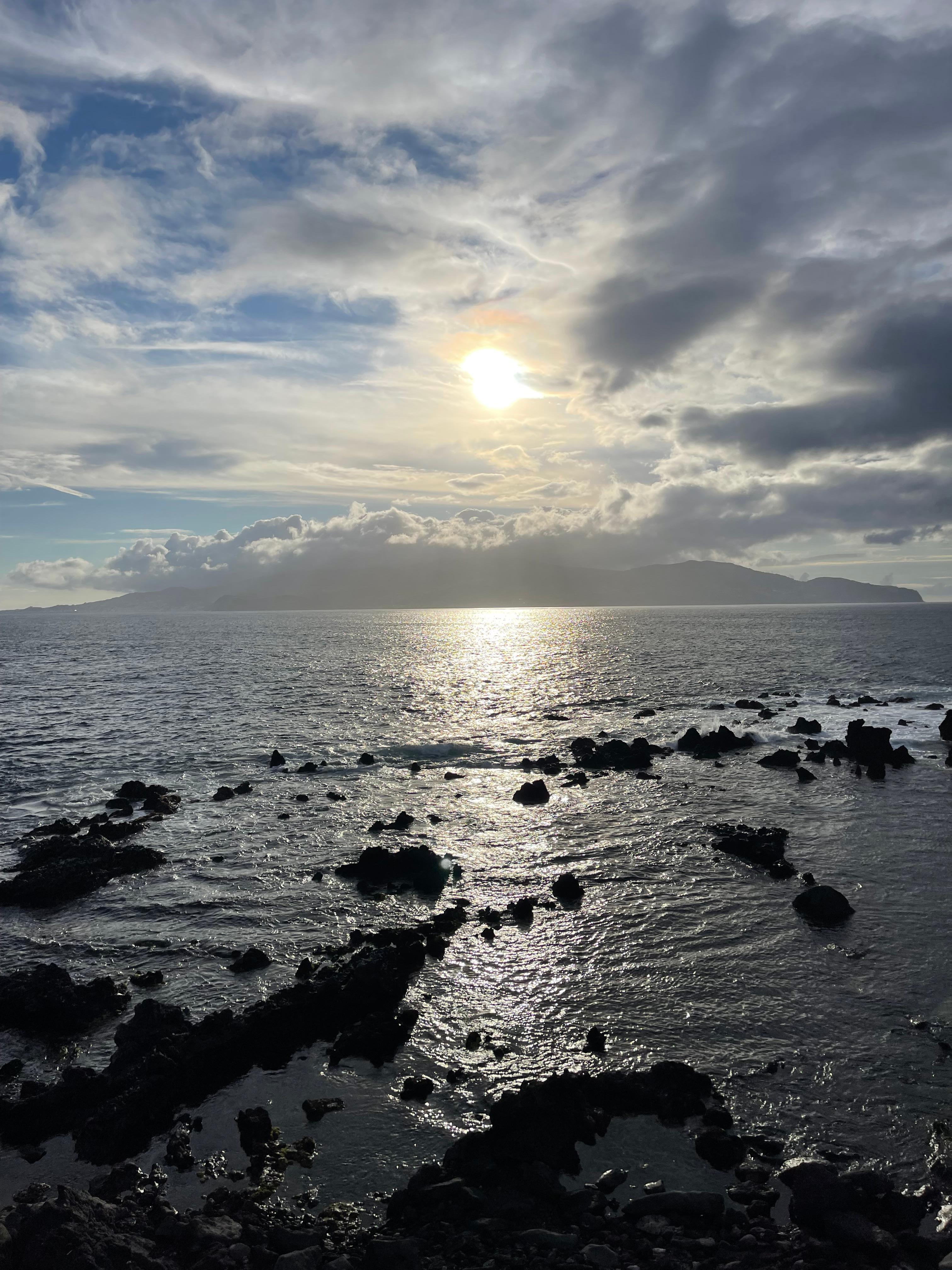 Aussicht am Abend auf Faial