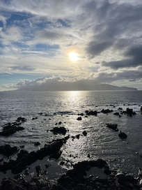 Aussicht am Abend auf Faial