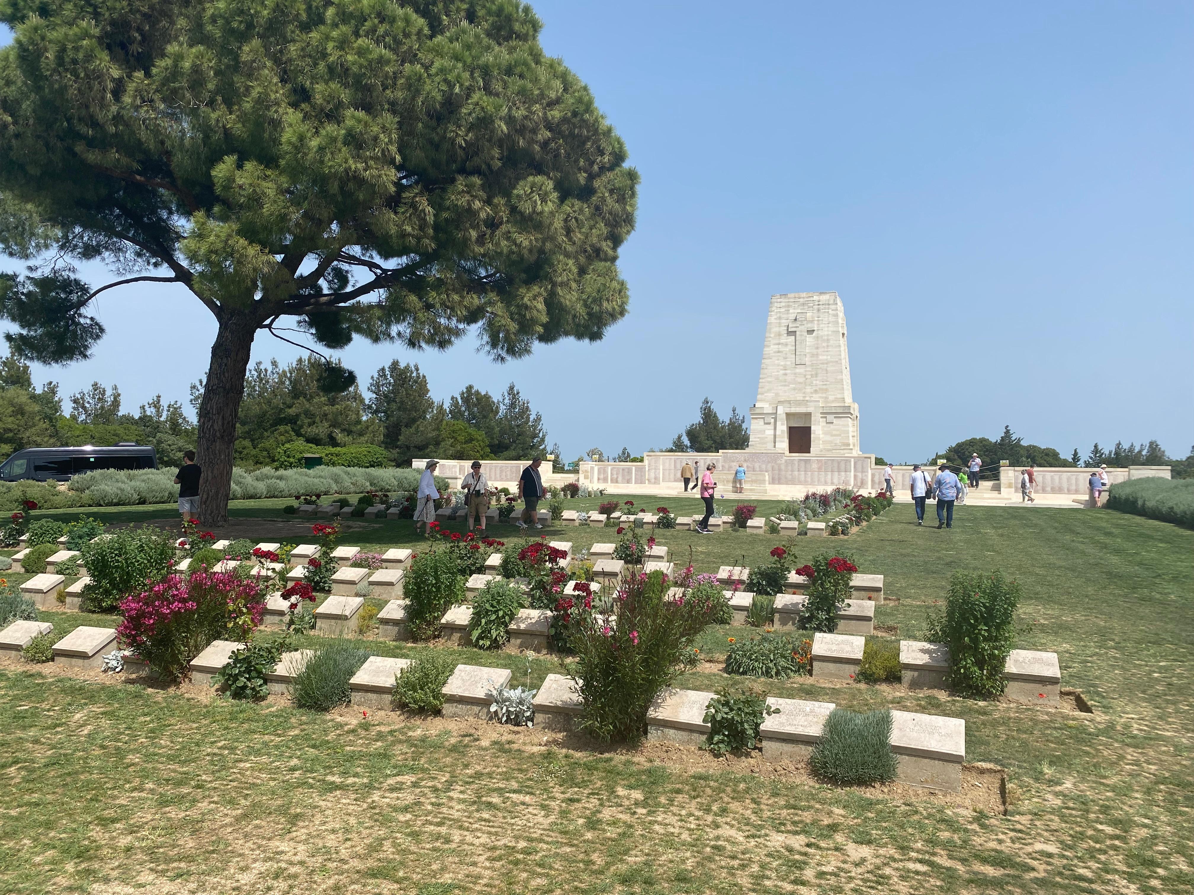 An ANZAC cemetery at Gallipoli