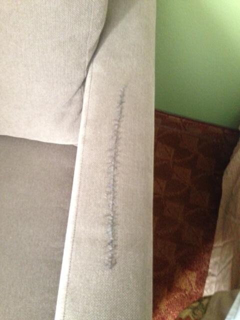 smashed tv in 2nd room