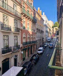 Vue depuis notre chambre sur rue arrière