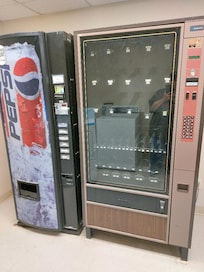 Empty vending machines - non-functioning.