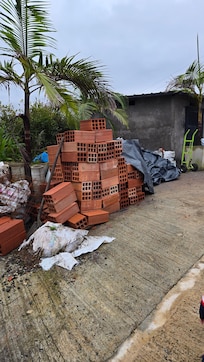 Junk at the entrance