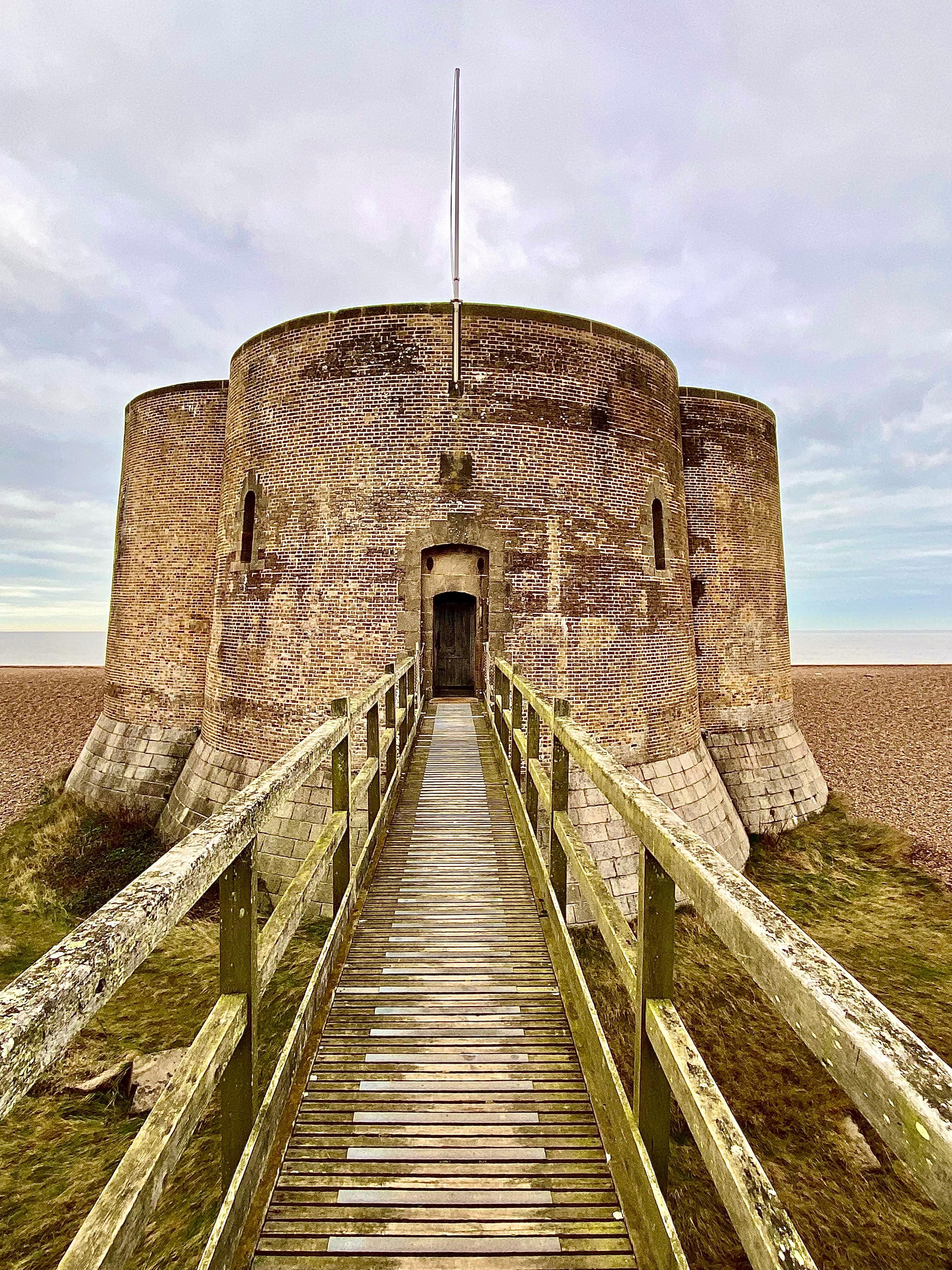 Martello tower on beach