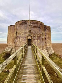 Martello tower on beach