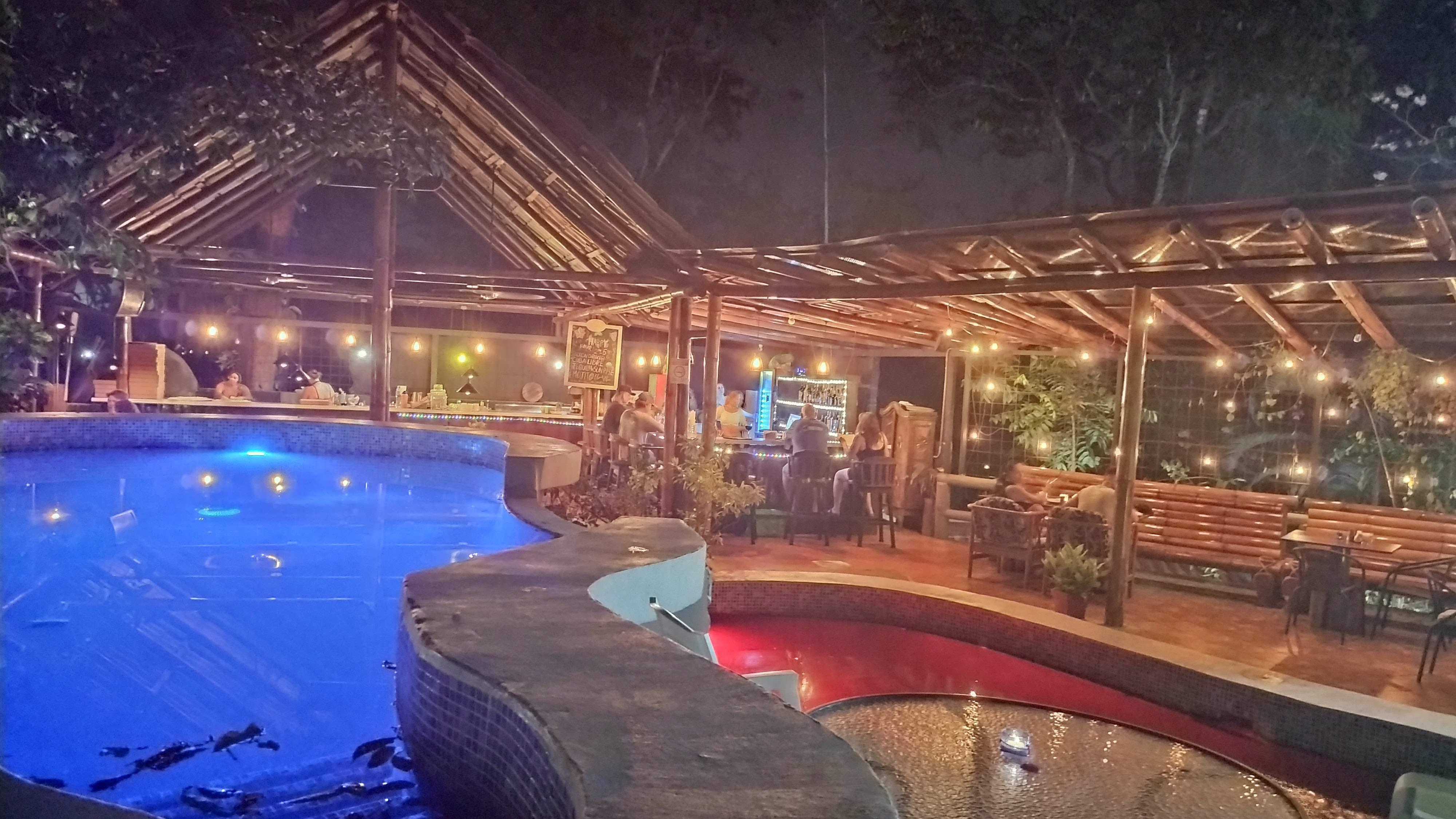 Pool, restaurant, bar area.