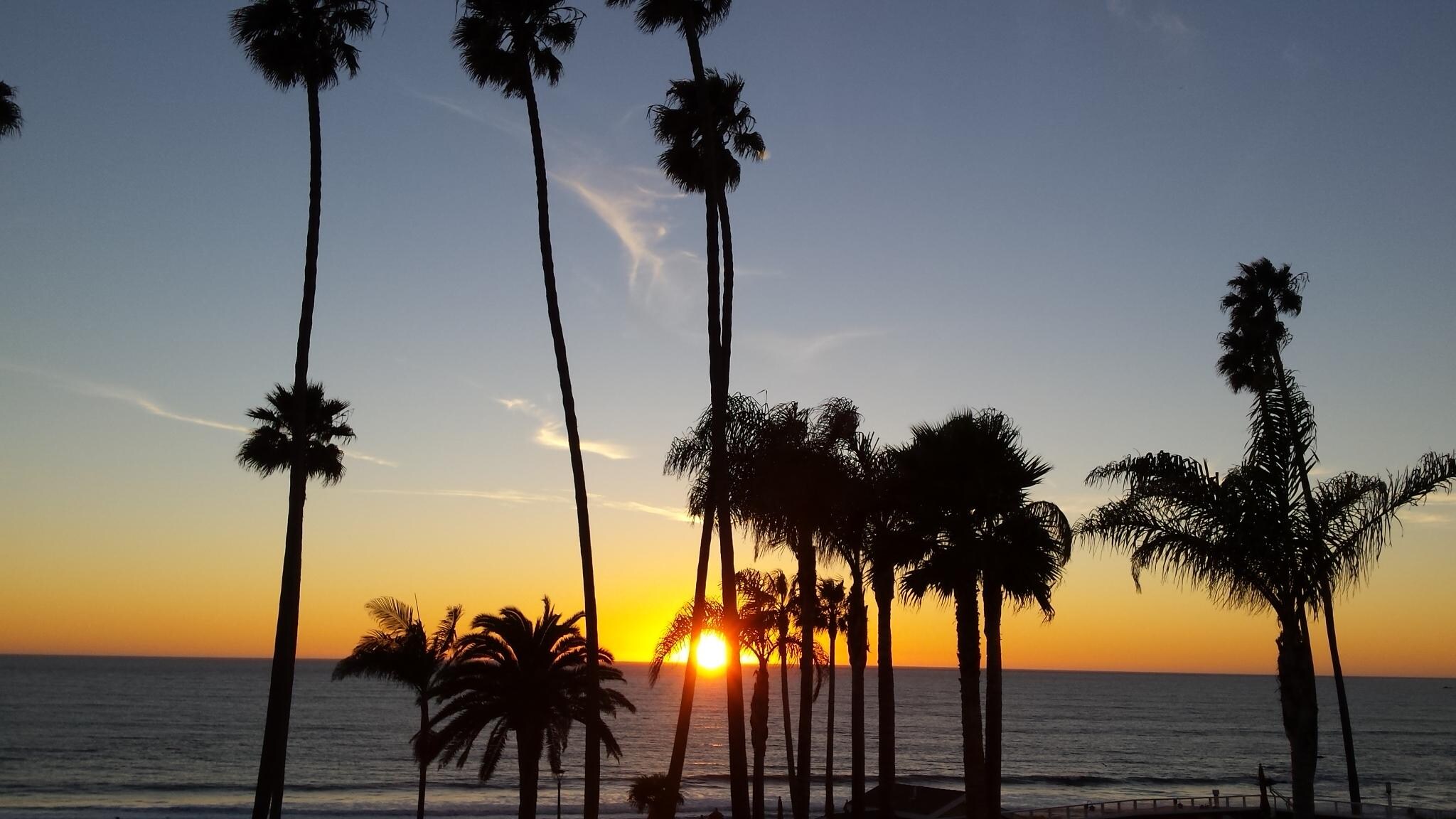 sunset from balcony