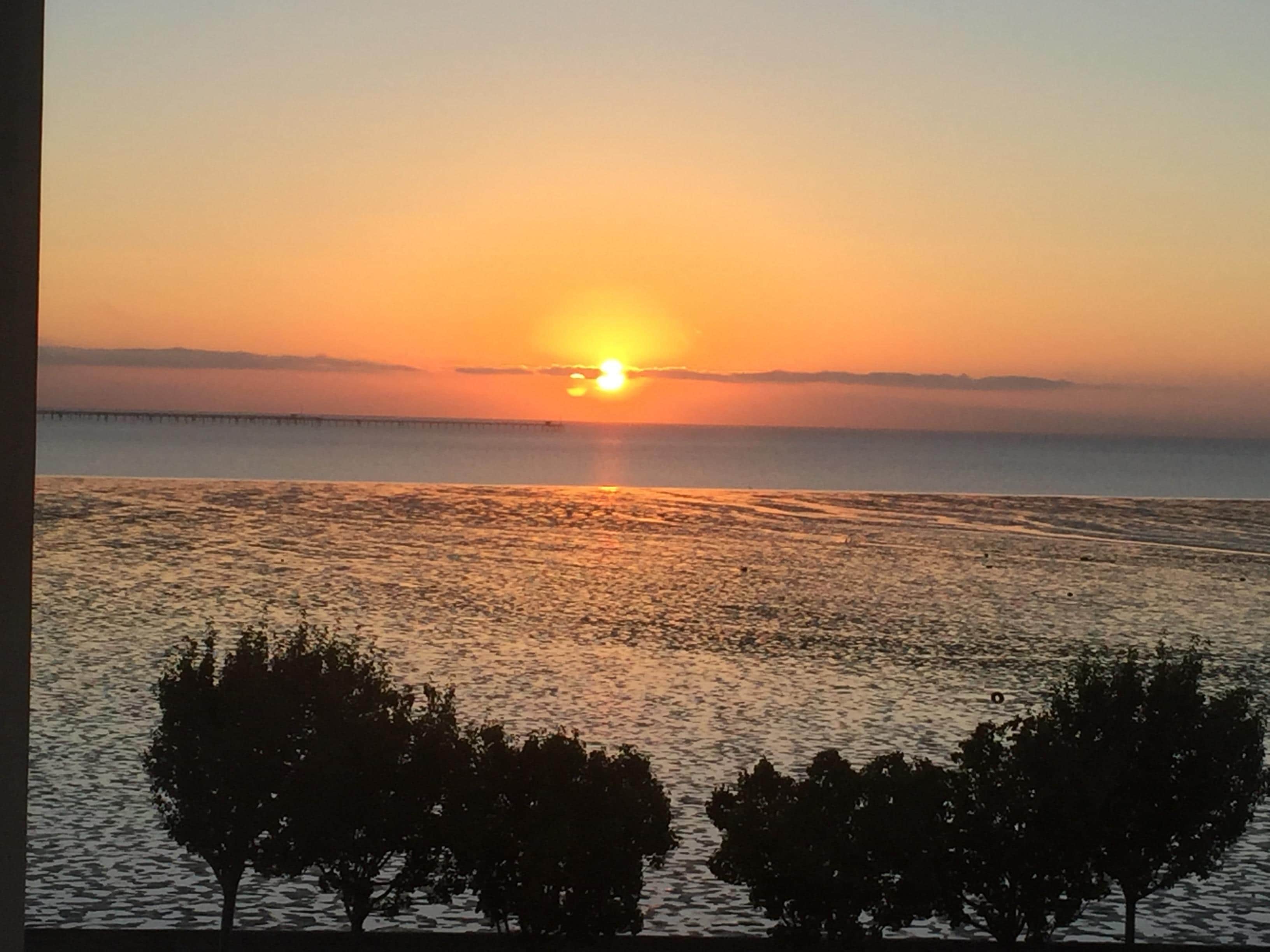sunrise 7/6/17 over the bay