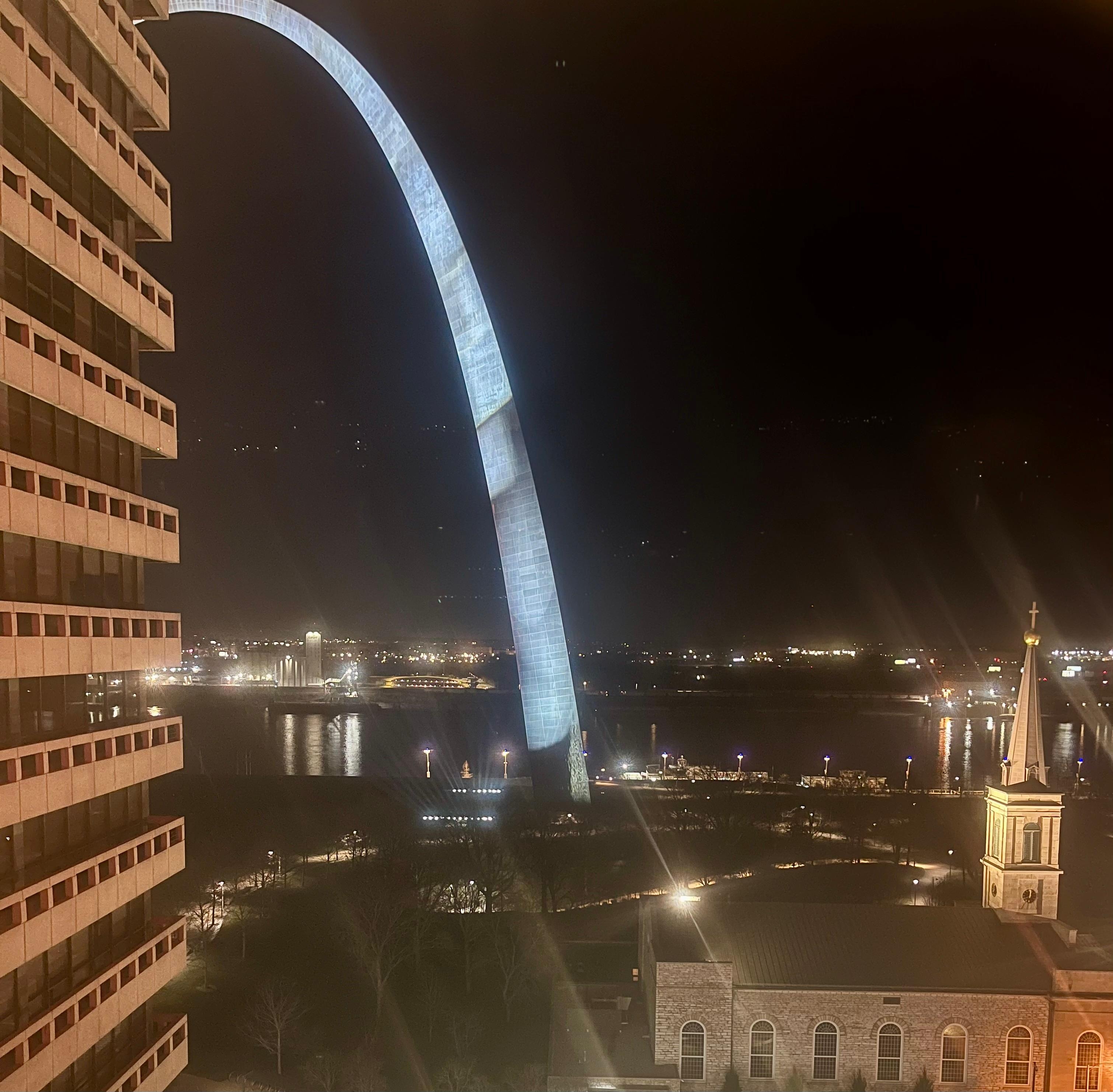 Evening view from the room