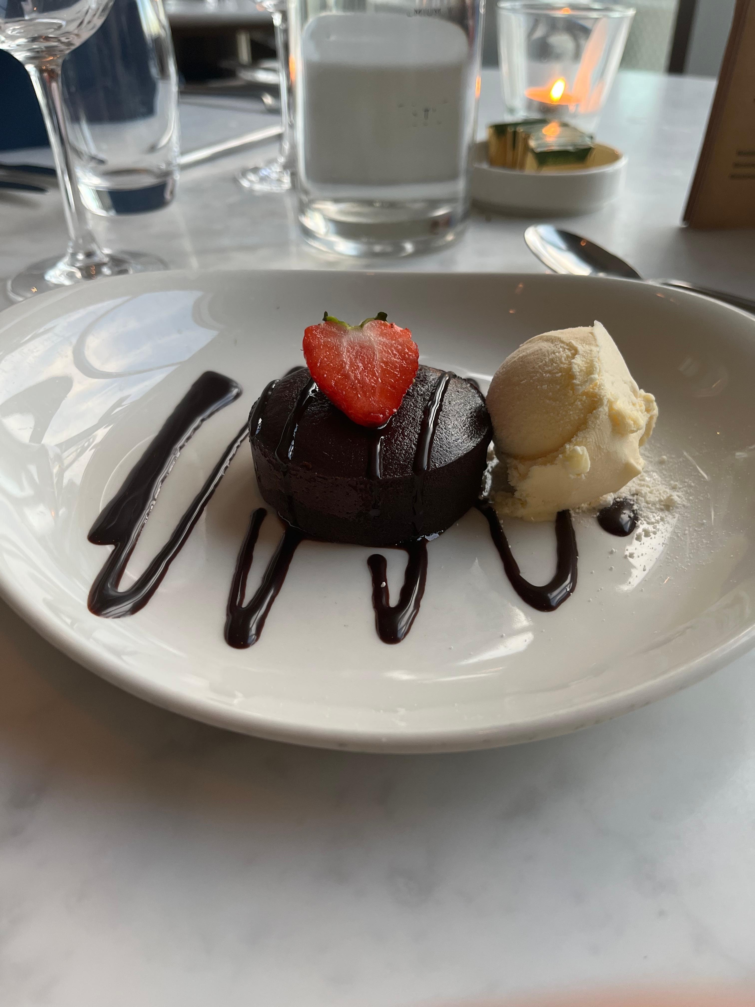 And of course dessert