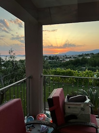 sun set from balcony ground floor.