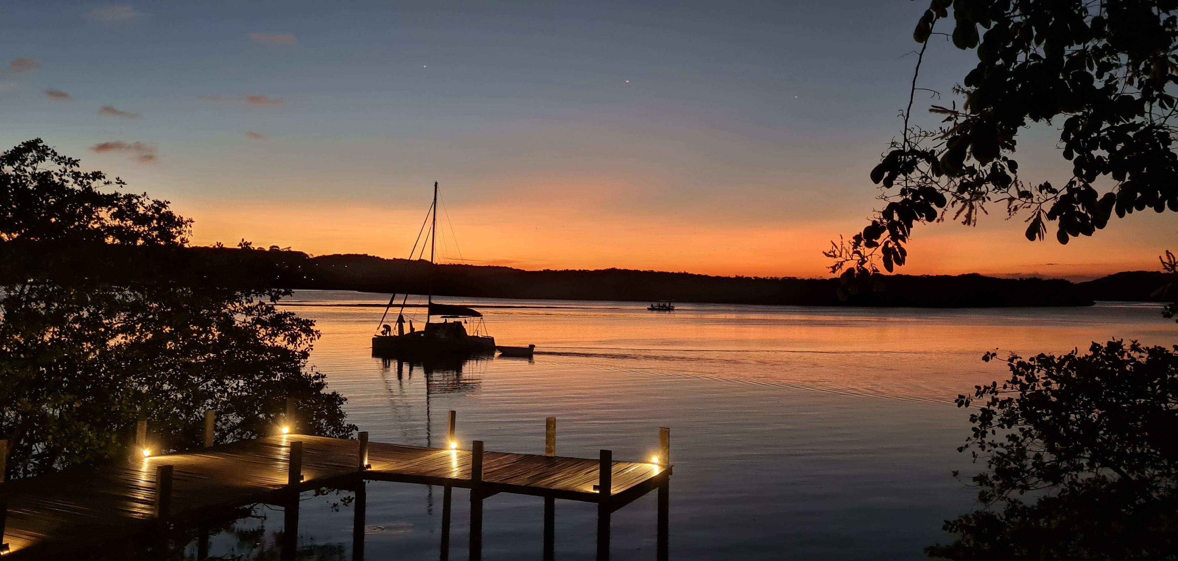 Por do sol no Rio Manguaba