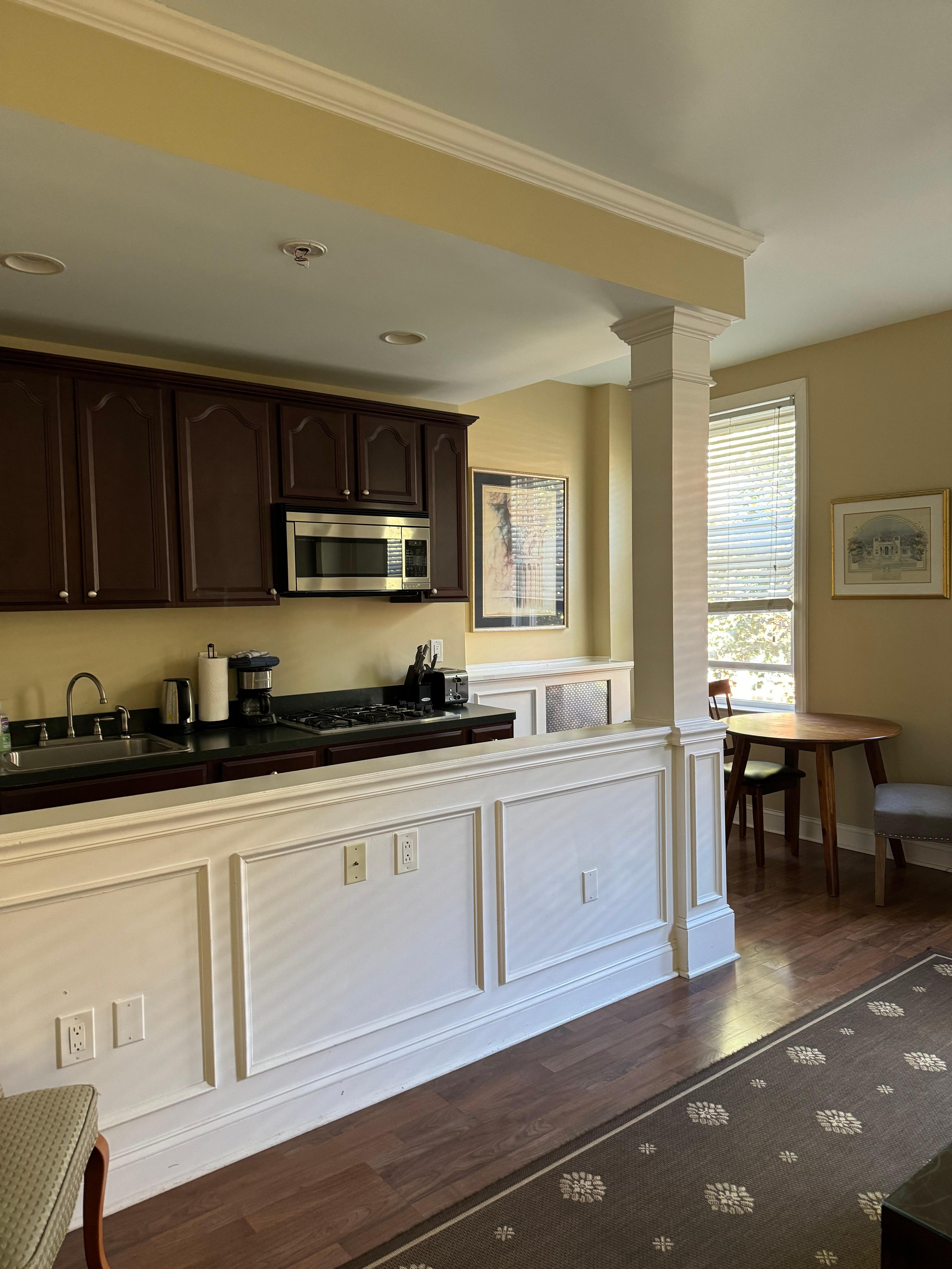 Open plan kitchen and living room