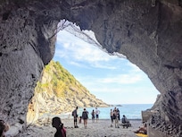 Tunnel to beach
