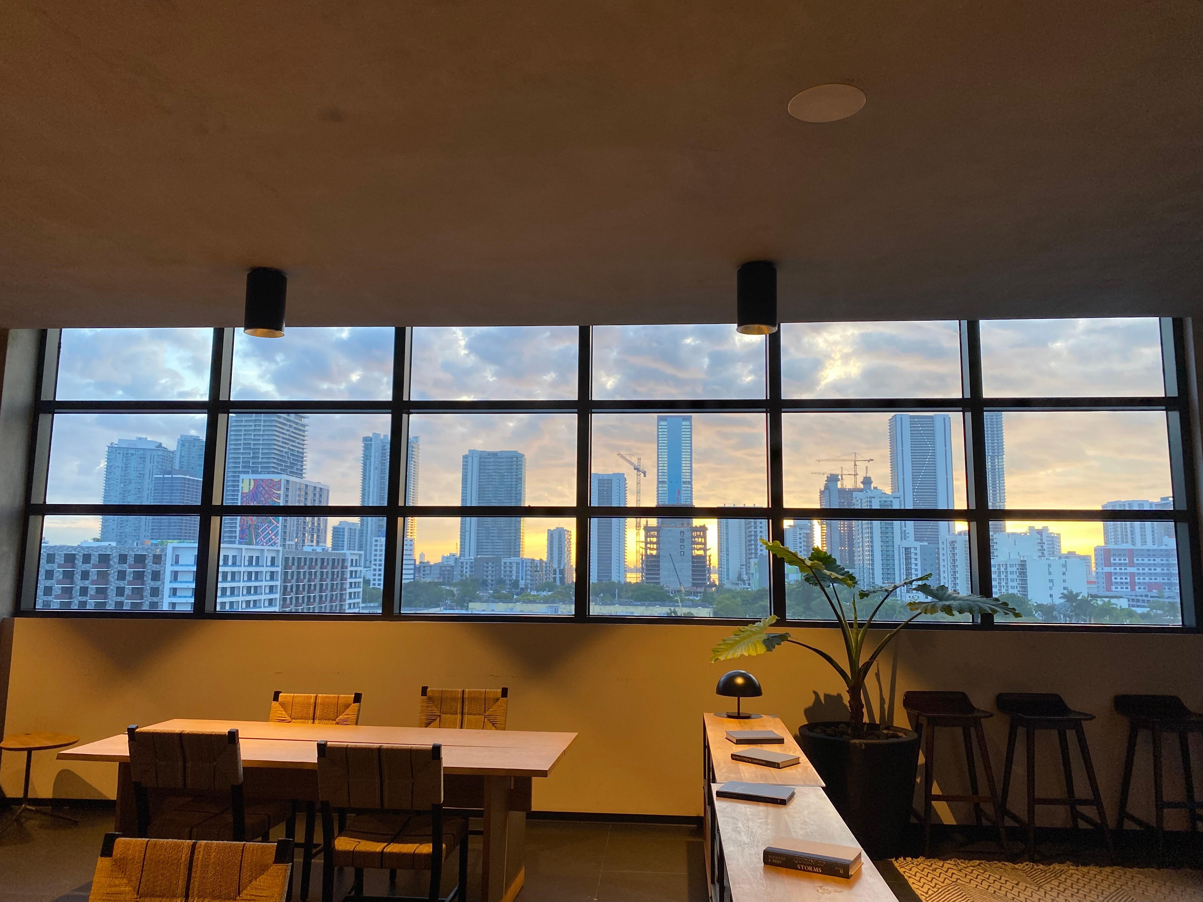 Upstairs lounge/work space