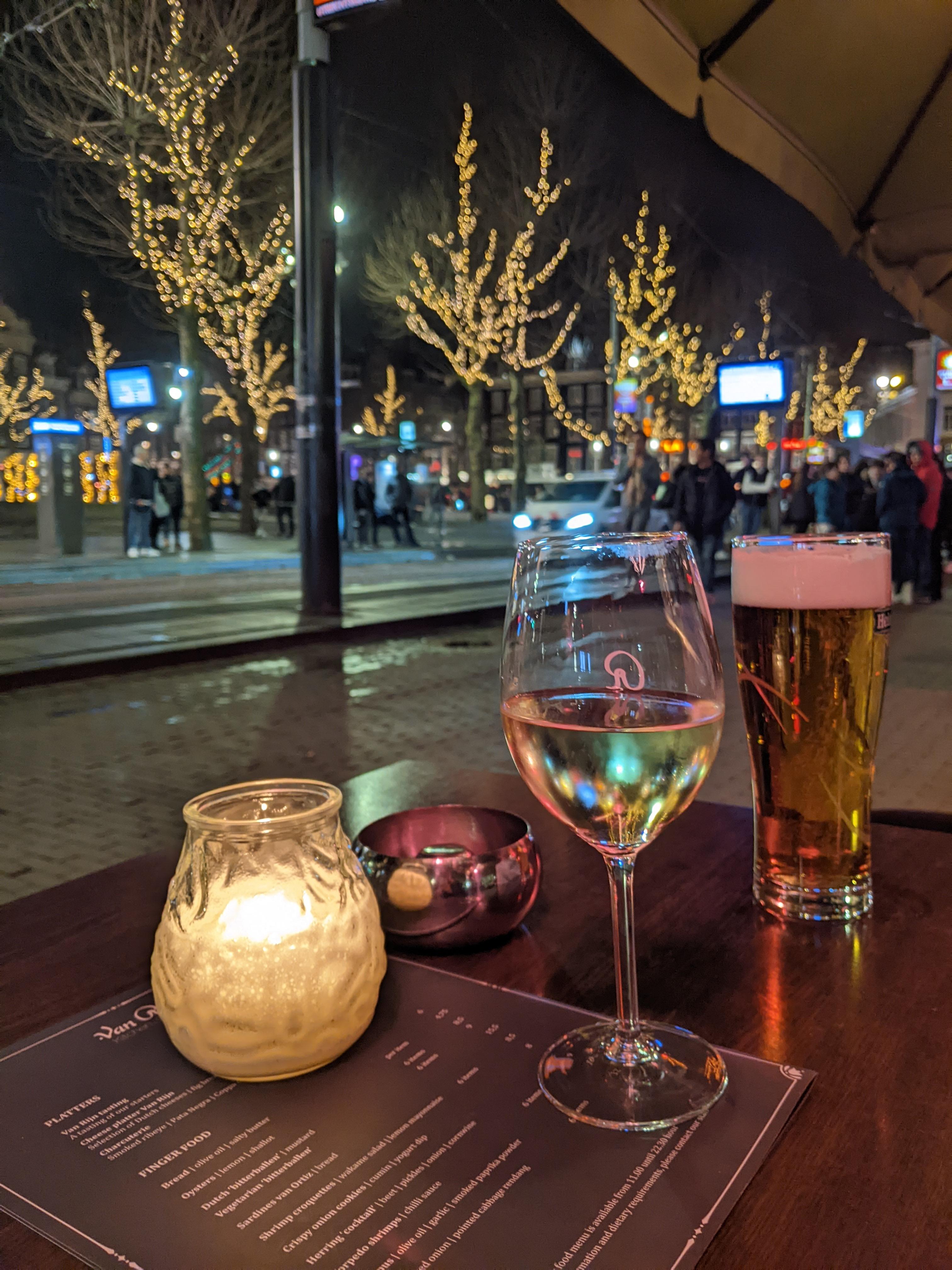 The bar next door to the hotel 