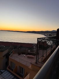 Sunset from my sea view balcony