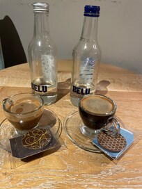 Coffee and water provided in room