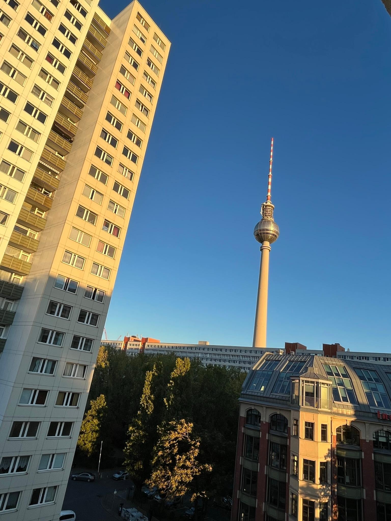 Udsigten fra terrassen til Berlin fehrnsehrturm