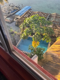 Pool view from window