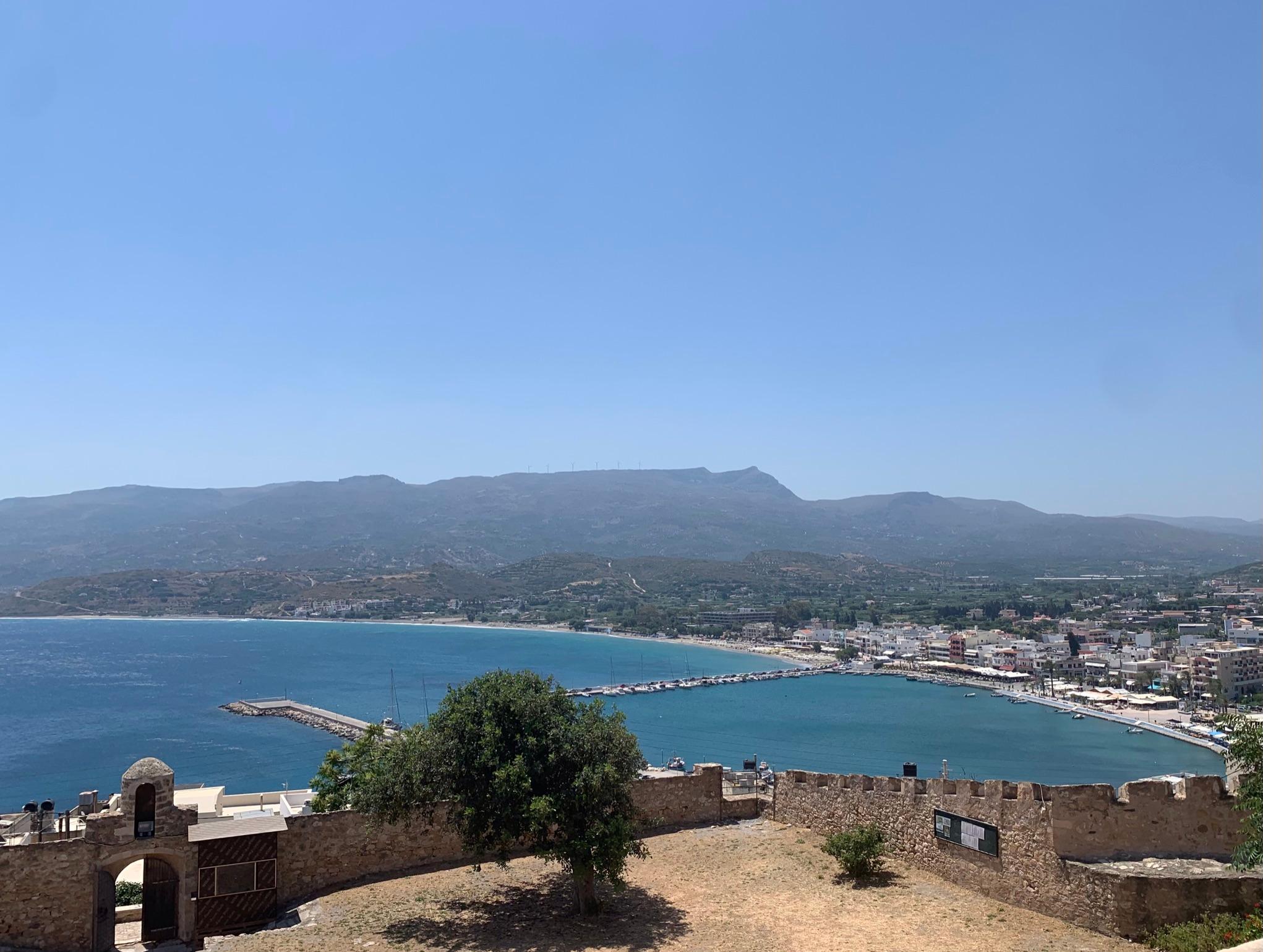 View of Sitia from fortress.