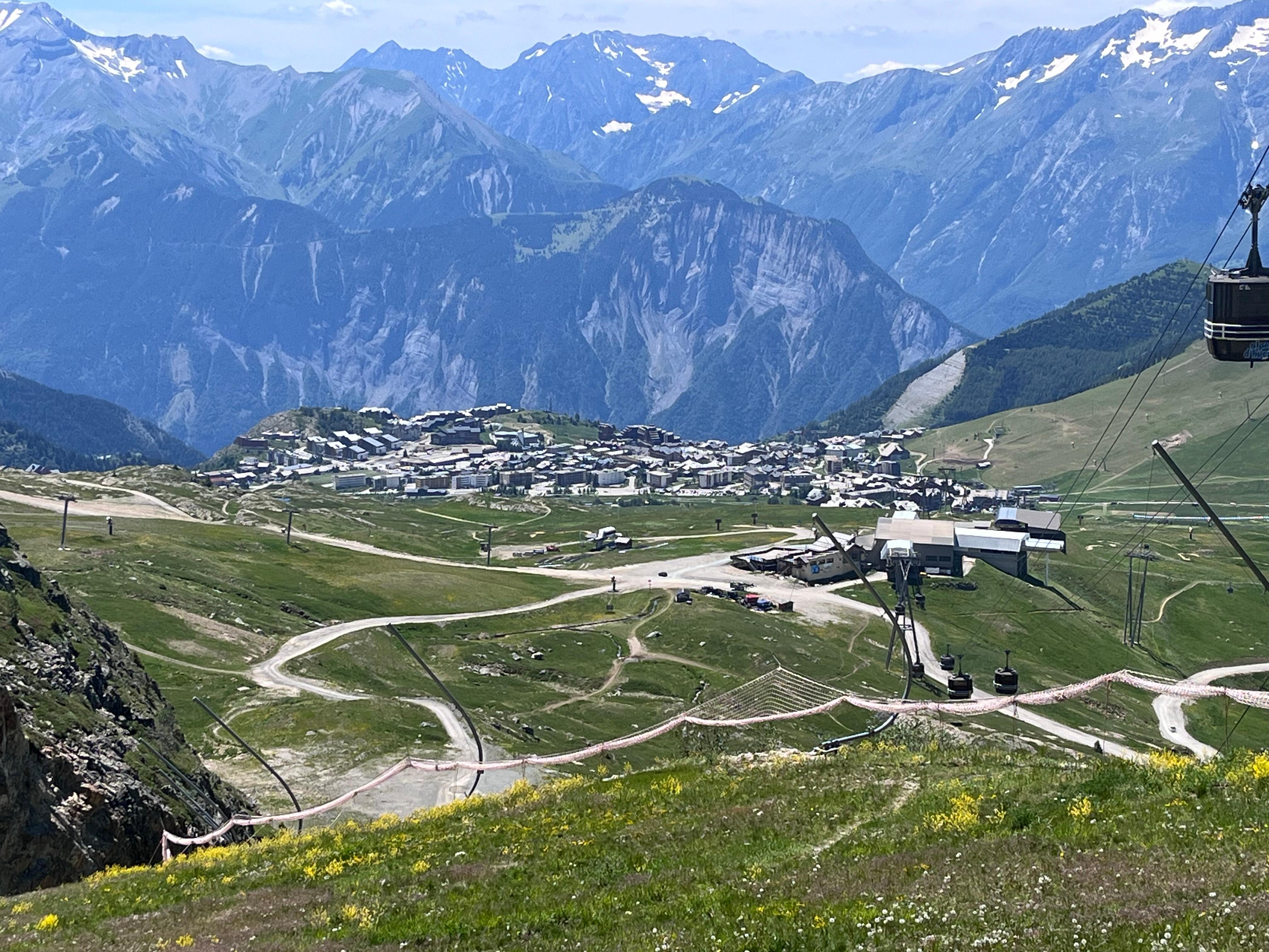 Utsikt over Alp d’Huez